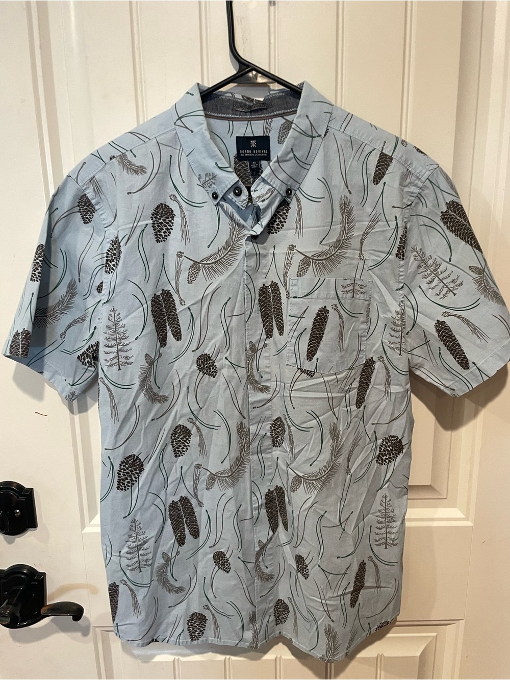 Roark revival pinecone Short-Sleeve Printed Button-Up Shirt